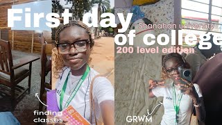 REALISTIC FIRST DAY OF UNIVERSITY VLOG 2025! GRWM, lectures+more