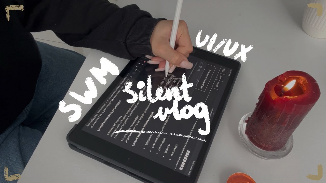 Living alone | UI/UX Silent Vlog, Study with me, working on my portfolio and job hunting