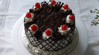 Eggless black forest cake || how to ...