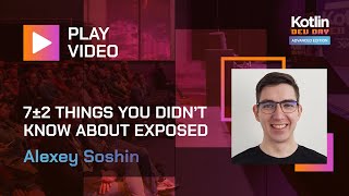 7±2 things you didn't know about Exposed | Alexey Soshin @ Advanced Kotlin Dev Day 2022 Profile