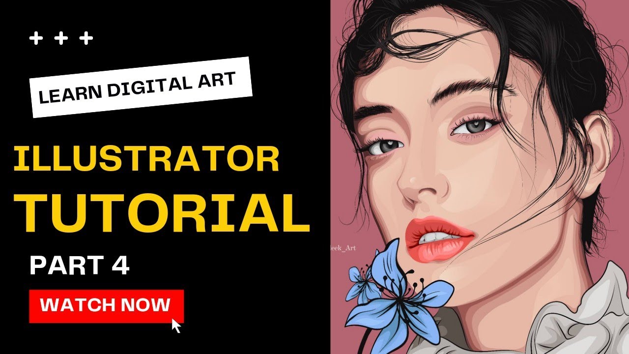 vector art | How to make Portrait in Adobe Illustrator - YouTube
