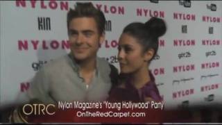 Zac Efron & Vanessa Hudgens The Nylon Young Hollywood Party May 12
