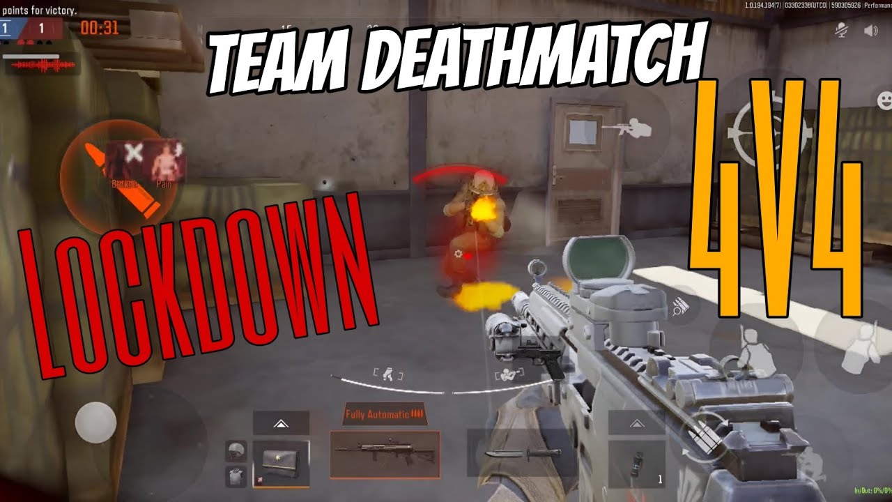 Team Deathmatch Lockdown 4V4 arena breakout