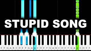 Olivia Rodrigo - stupid song - Piano Tutorial