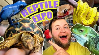 COOLEST REPTILES AT THE REPTILE EXPO!!! | CHAOS BEFORE THE SHOW!