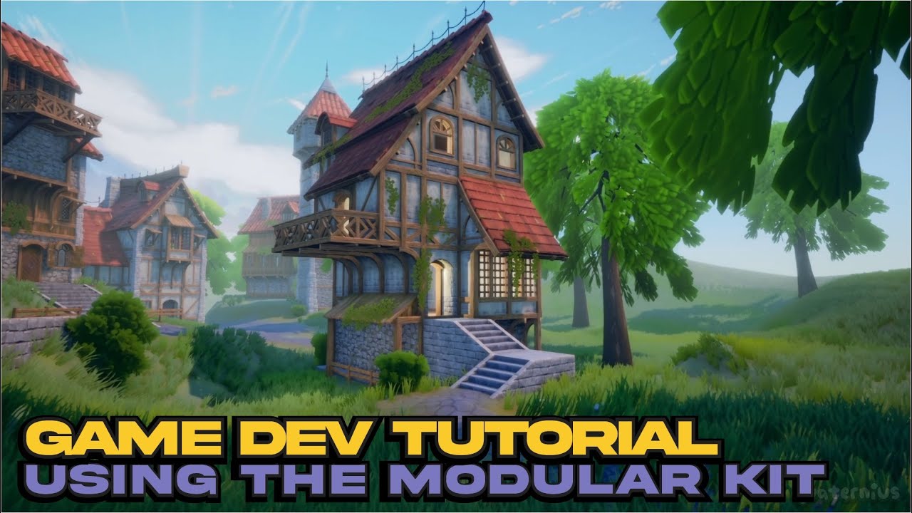 Game Dev Tutorial: Building a Modular Medieval Cabin in 10 mins - YouTube