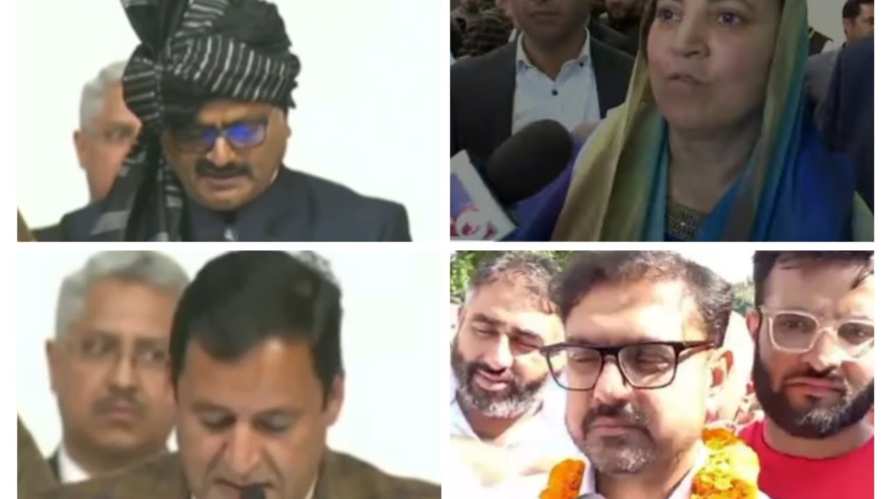 Javed Rajar R Javed Rana, Satish Sharma, Javed Dar, Sakeena Ittoo_Sworn_in_As ...