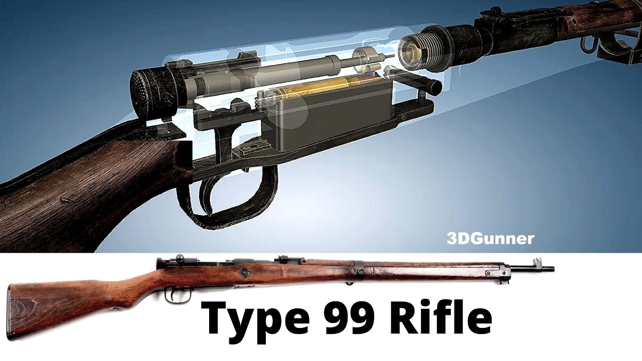 3D Animation: How the Legendary Japanese Type 99 Arisaka Rifle (World ...