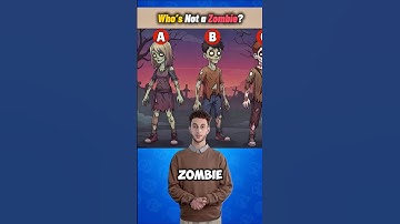 Who is Not A Zombie? #quiztime #quizquiz #quizchallenge #riddle #ytshorts