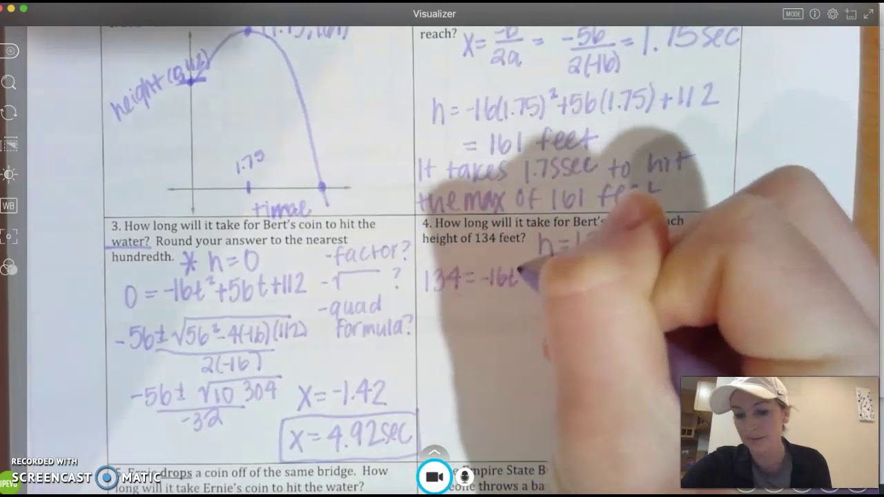 Quadratic Application Problems (Part 1) - YouTube