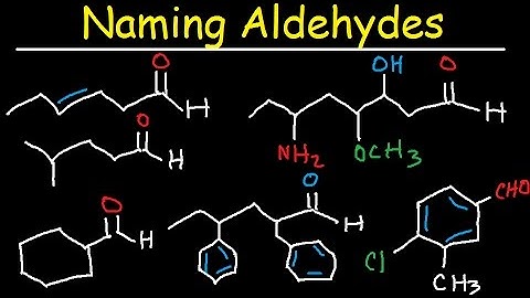 Naming Aldehydes - IUPAC Nomenclature