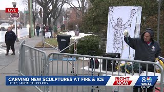 New ice shipments arrive for Lititz's Fire and Ice Festival