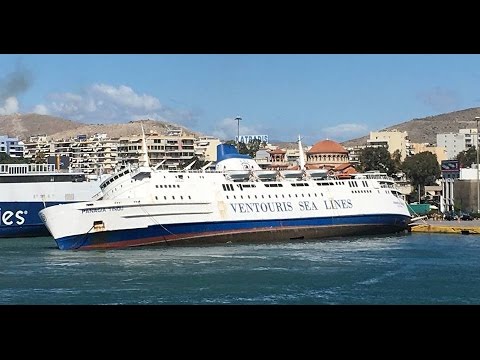 A Docked Ferry Sinks Inside The Port 26 Apr 2016