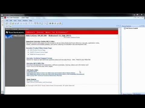 Integrating HalCoGen and CCSv6
