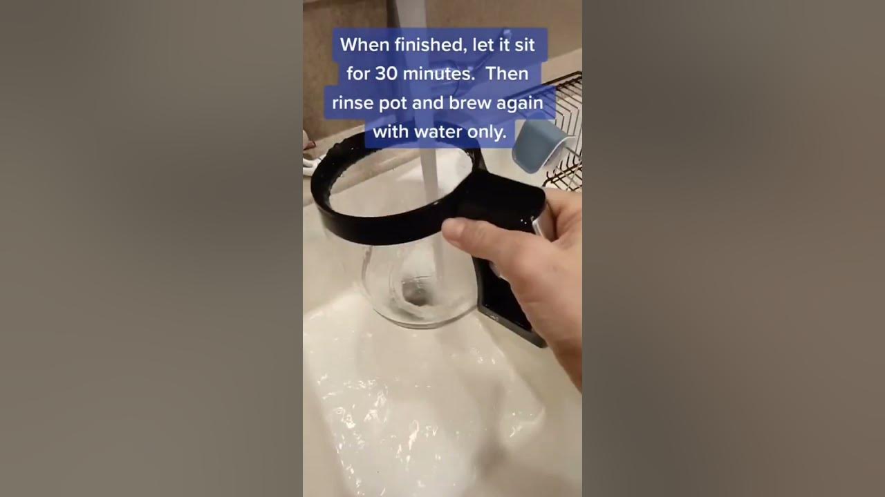 How To Clean Your Coffee Pot with Vinegar YouTube