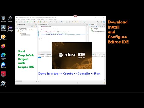 How to install and configure Eclipse IDE on windows 10 (64 bit) || English