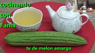 Remedios caseros dile adios al higado graso  con te de melon amargo