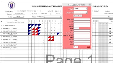 Enhanced School Form 2 for Elementary, Junior HS and Senior HS