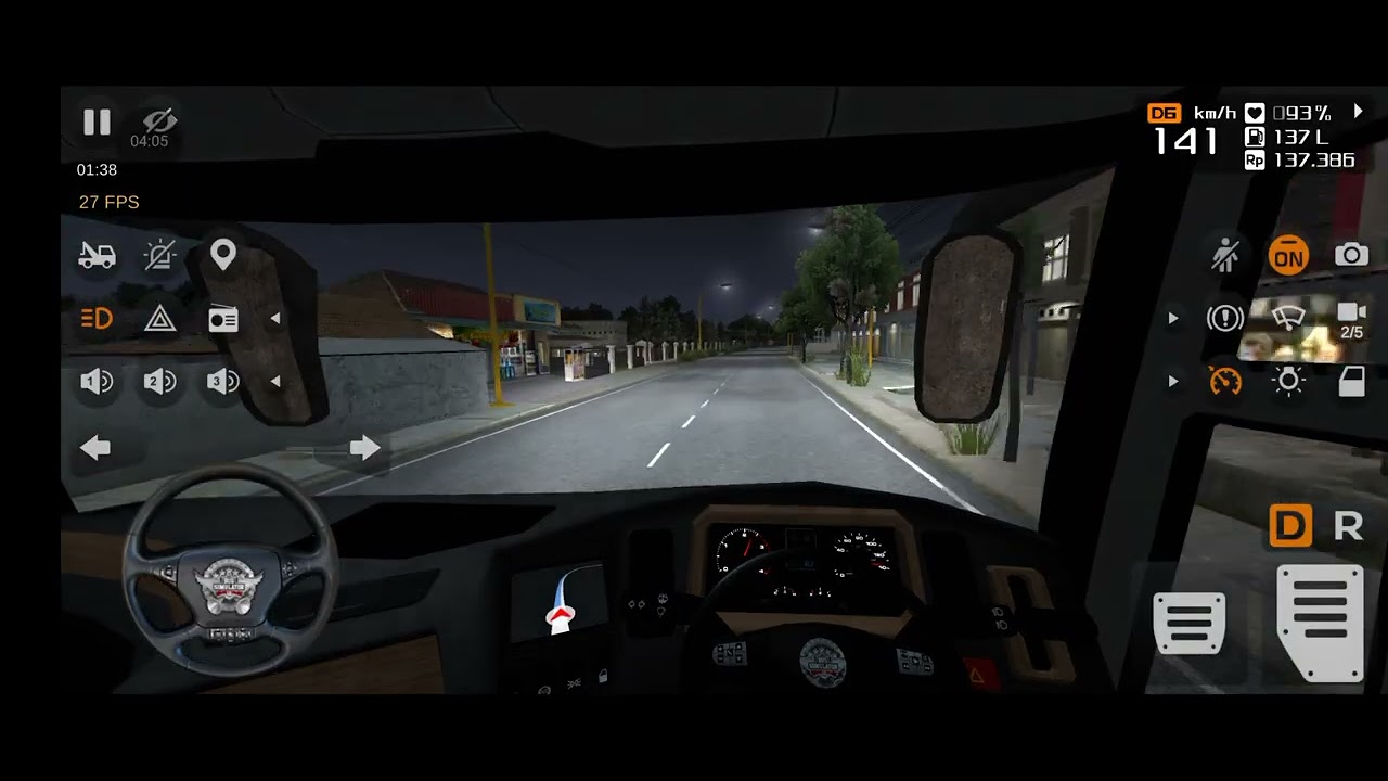 রাতের বেলা বাস চালানো কত কঠিন! 🚌💨 (Night driving challenge)