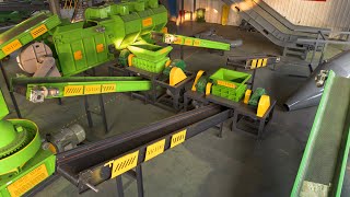 Installation site of domestic waste sorting and recycling system equipment. #wasterecycling