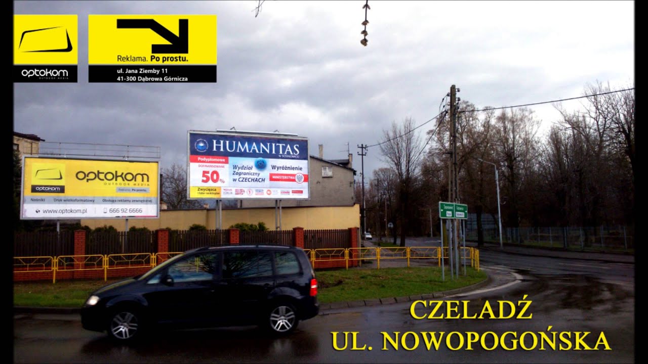 BILLBOARD CZELADŹ ul. Nowopogońska tel. 666-92-66-66 - YouTube