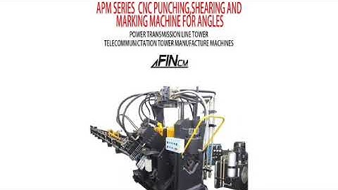 APM Series CNC Punching,Shearing And Marking Machine For Angles