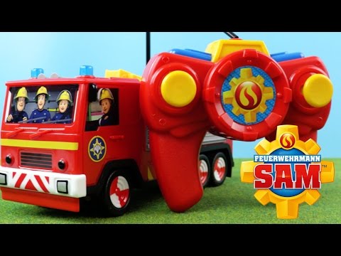 Feuerwehrmann Sam Spielzeug - Feuerwehrmann Sam Figur / RC Feuerwehrfahrzeug Jupiter | Werbung