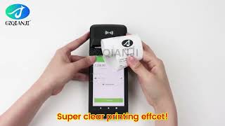 4G Android 11 POS Terminal 1D Barcode Scanner Built-in 58mm Thermal Receipt Printer Bluetooth NFC