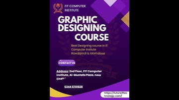 Graphic Designing Course From FIT Computer Institute For Rawalpindi & Islamabad