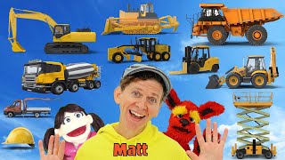 construction vehicles what do you see song find it version dream english kids