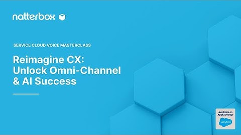 Natterbox for Service Cloud Voice Demo