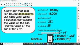 Exponential Functions Part 2