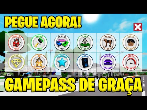 COMO PEGAR AS GAMEPASS GRATIS NO BROOKHAVEN RP NOVO METODO 2022 (ROBLOX) 