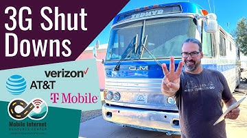 3G Cellular Shut Down Status for AT&T, T-Mobile & Verizon