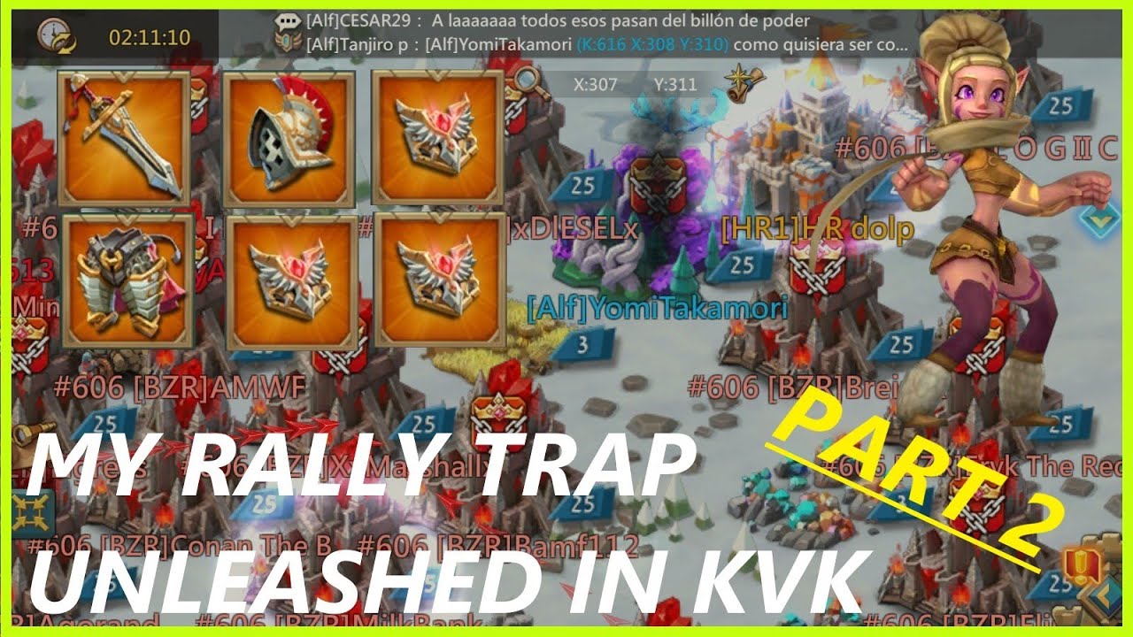MY RALLY TRAP AGAINST MAXED ACCOUNTS IN KVK | LORDS MOBILE - YouTube