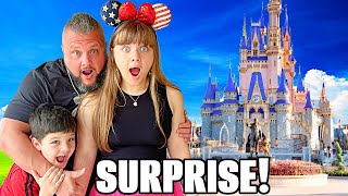 BEST SURPRISE EVER! SURPRISING OUR KIDS with family vacation to DISNEY World and UNIVERSAL ORLANDO!