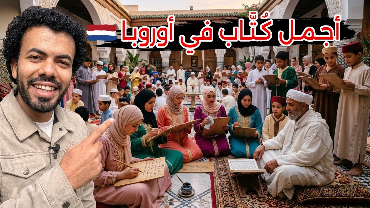 ⁣أجمل كُتَّاب لتحفيظ القران علي الألواح في أوروبا - لم أصدق ما رأيت
