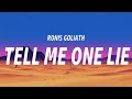 Ronis Goliath Tell Me One Lie Lyrics Video Emotional Pop Heartbreak Song Ronis Goliath Tell Me One Lie Lyrics Video Emotional Pop Heartbreak Song