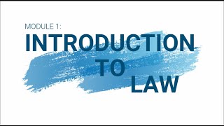 OBLICON LECTURE - INTRO TO LAW