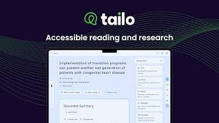 How Tailo Supports Disabled & Neurodivergent Students With Academic Reading And Research