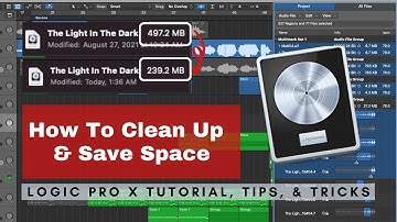 How To Clean Up Your Logic Pro Session & Reduce The File Size | Logic Pro Tutorial, Tips, & Tricks