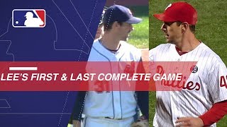 A look at Lee's first and last career complete games