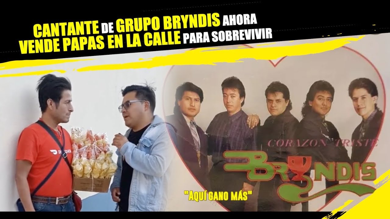 Previsualización de video para nota Vocalista de Grupo Bryndis vende papitas en la calle para sobrevivir