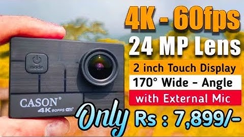 Best 4K Action Camera Under 10000🔥Cason CN10 Proffessional 4K 60fps 24MP Action Camera CASON CN10 4K