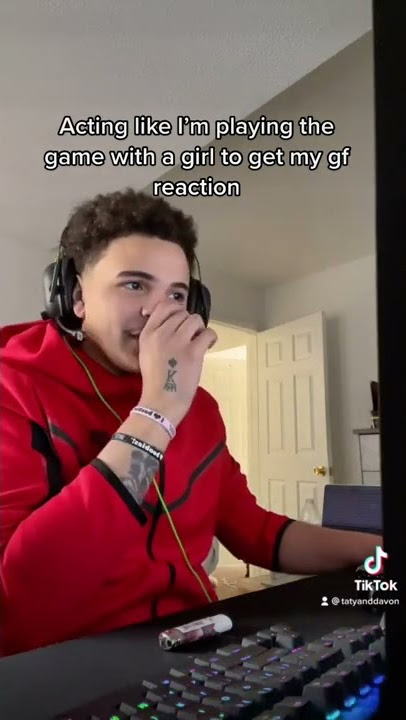 Acting like I’m playing the game with another girl prank