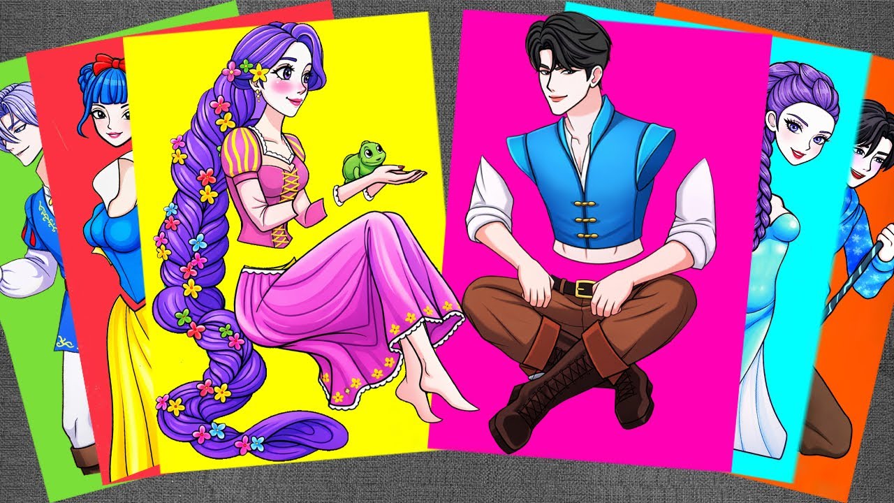 [Paper diy] Rapunzel Disney Princess Dress Up with Huntrix Rumi | KPop ...