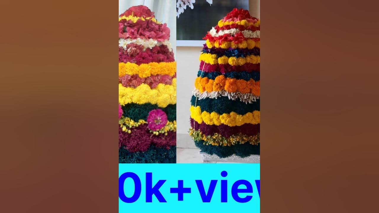 How to make traditional saddula bathukamma YouTube