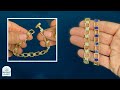 Seed Bead Bracelet & Toggle Bar Clasp Beading Tutorial : Peyote and Pondo stitch SOOTHING SQUARES