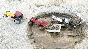 diy tractor stuk in mud mini science project || Hacks Point