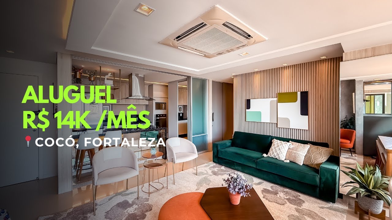 R$ 14K MÊS 😍 APTO DE REVISTA PARA LOCAÇÃO EM FORTALEZA, COCÓ